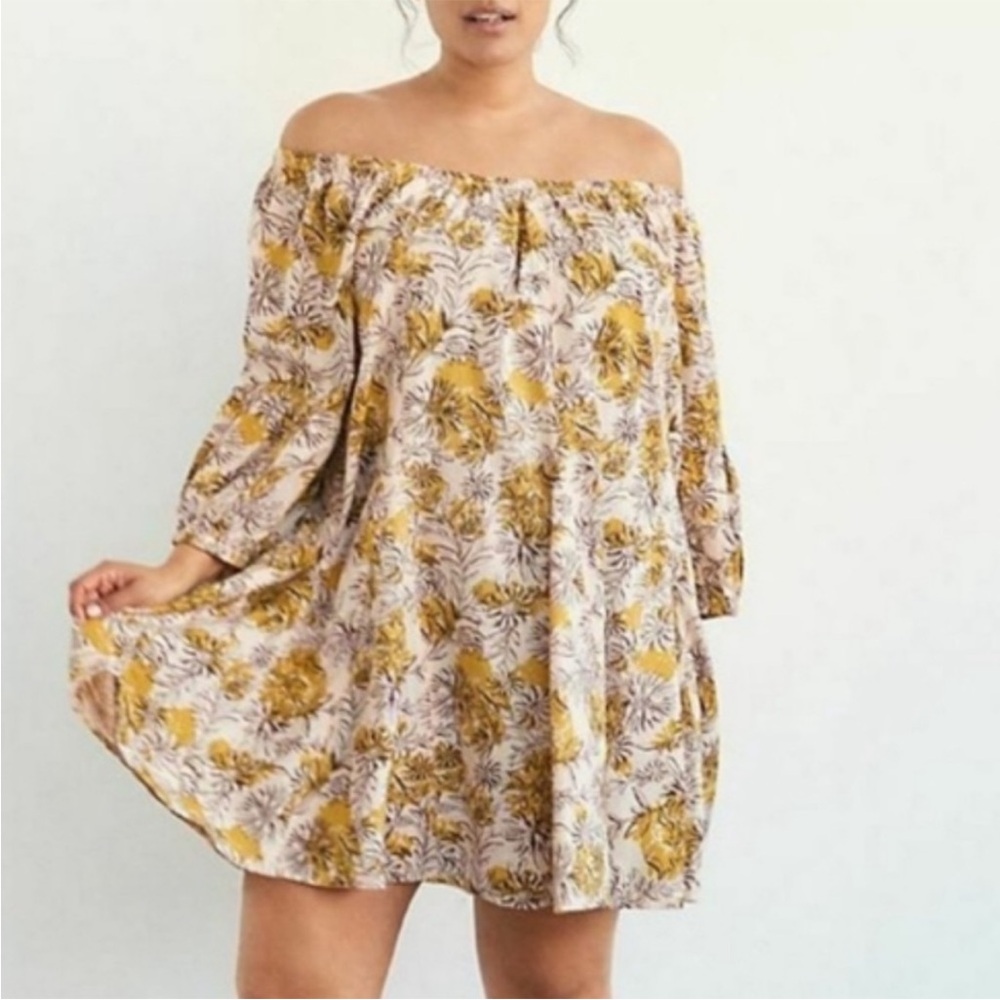 BOGO! NWT Anthropologie Daily Practice Mollie Floral Tunic Coverup Dress S